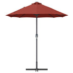 Garten-Sonnenschirm Terrakotta 370 x 197 x 239 cm