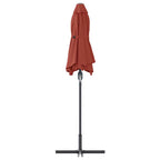 Garten-Sonnenschirm Terrakotta 370 x 197 x 239 cm