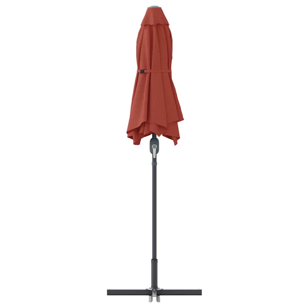 Garten-Sonnenschirm Terrakotta 370 x 197 x 239 cm