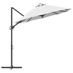 Sonnenschirm Sand 372 x 198 x 243 cm Polyester und Aluminium