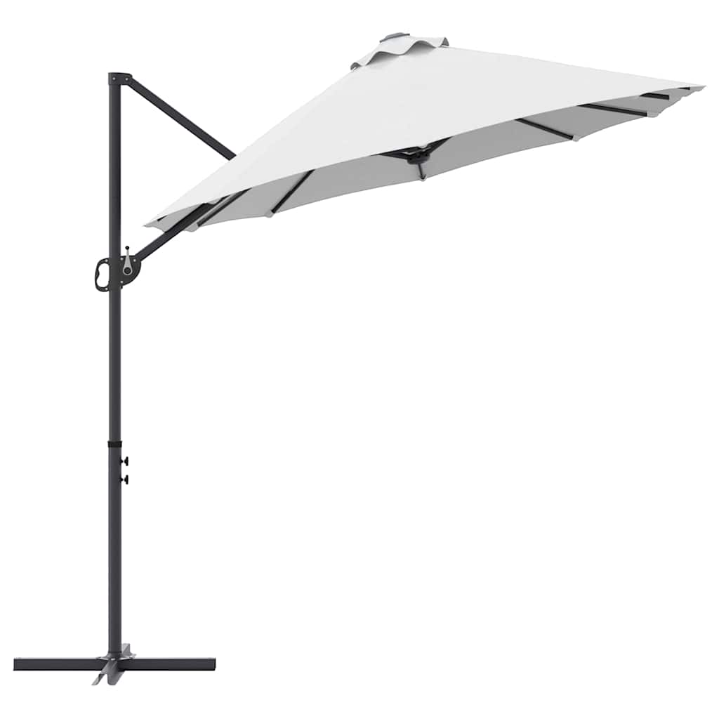 Sonnenschirm Sand 372 x 198 x 243 cm Polyester und Aluminium