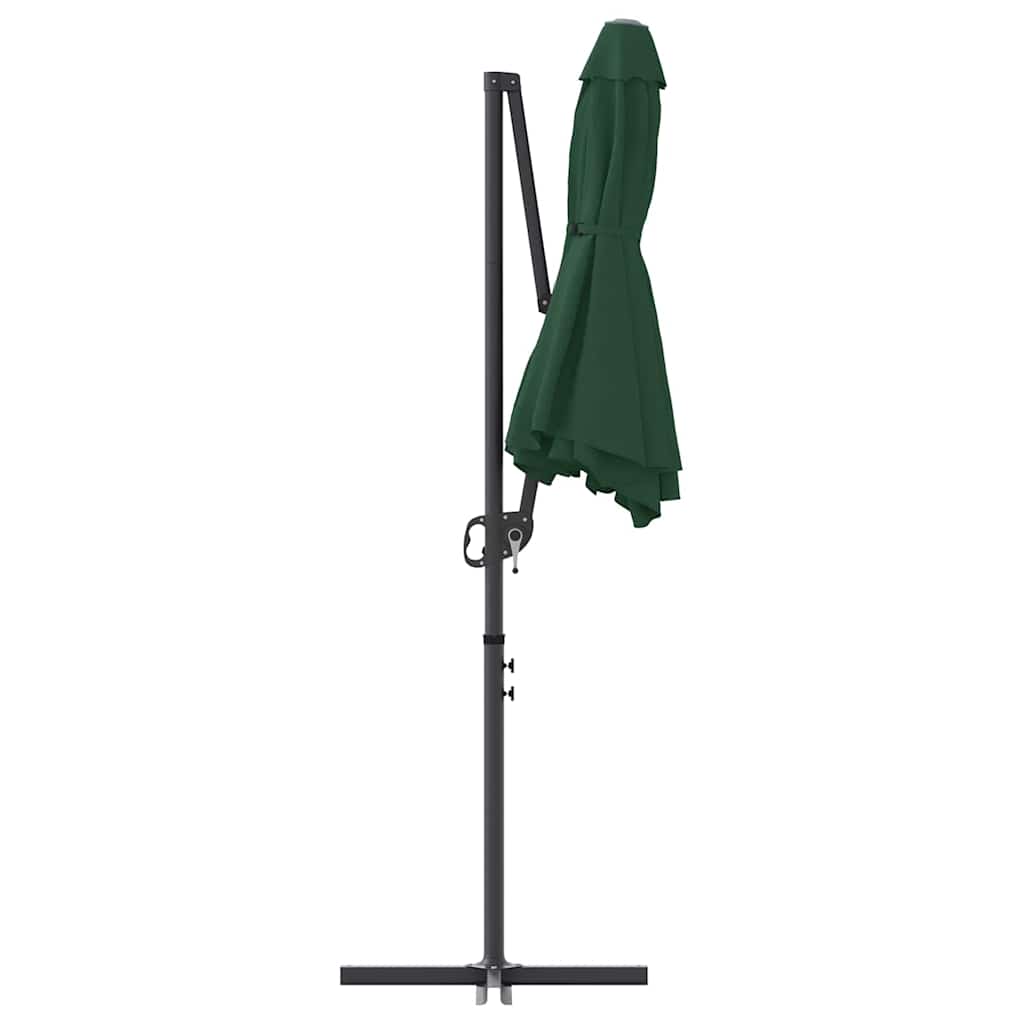 Sonnenschirm Grün 372 x 198 x 243 cm Polyester und Aluminium