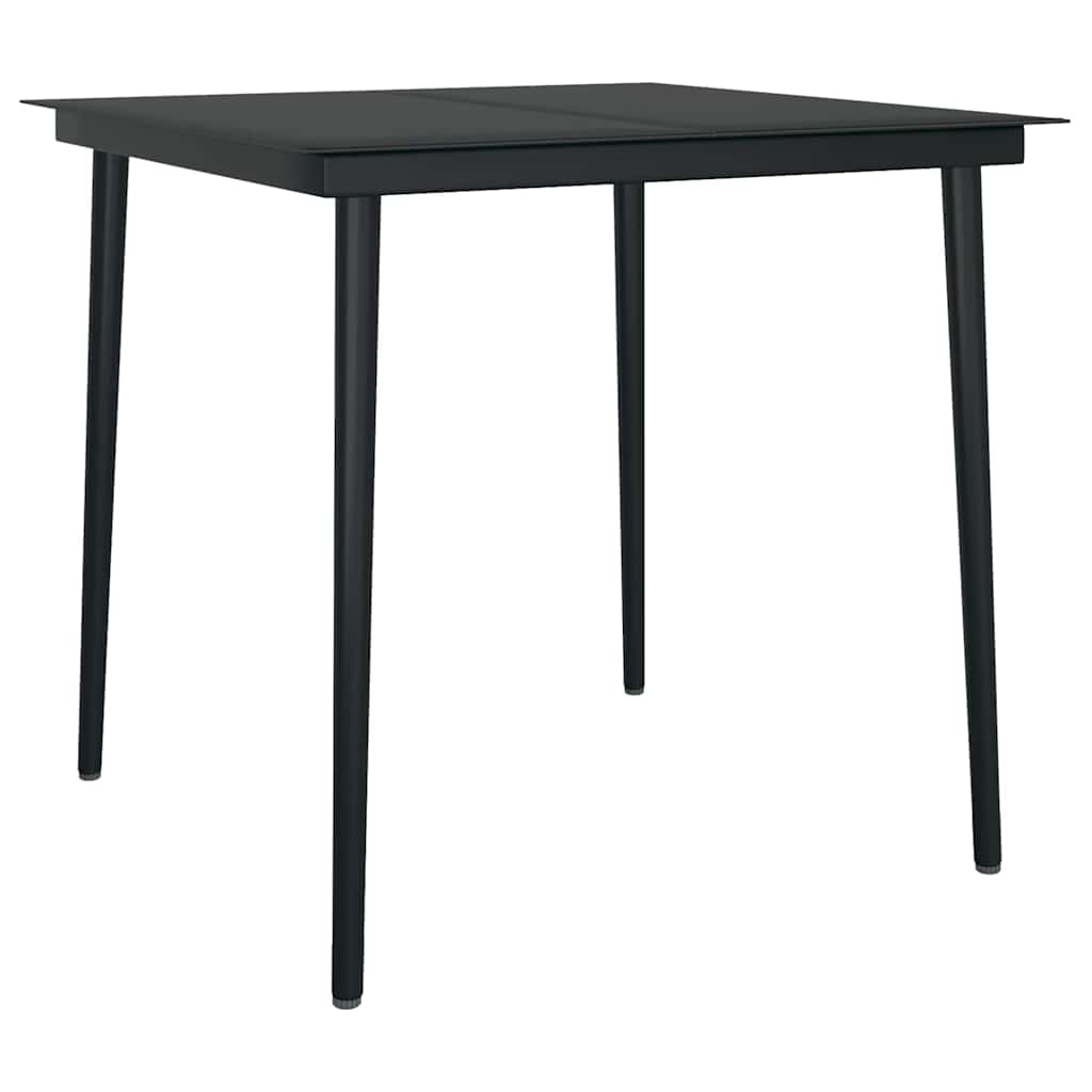 3-tlg. Garten-Essgruppe mit Kissen Braun Poly Rattan Glas
