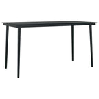 5-tlg. Garten-Essgruppe mit Kissen Grau Poly Rattan Glas
