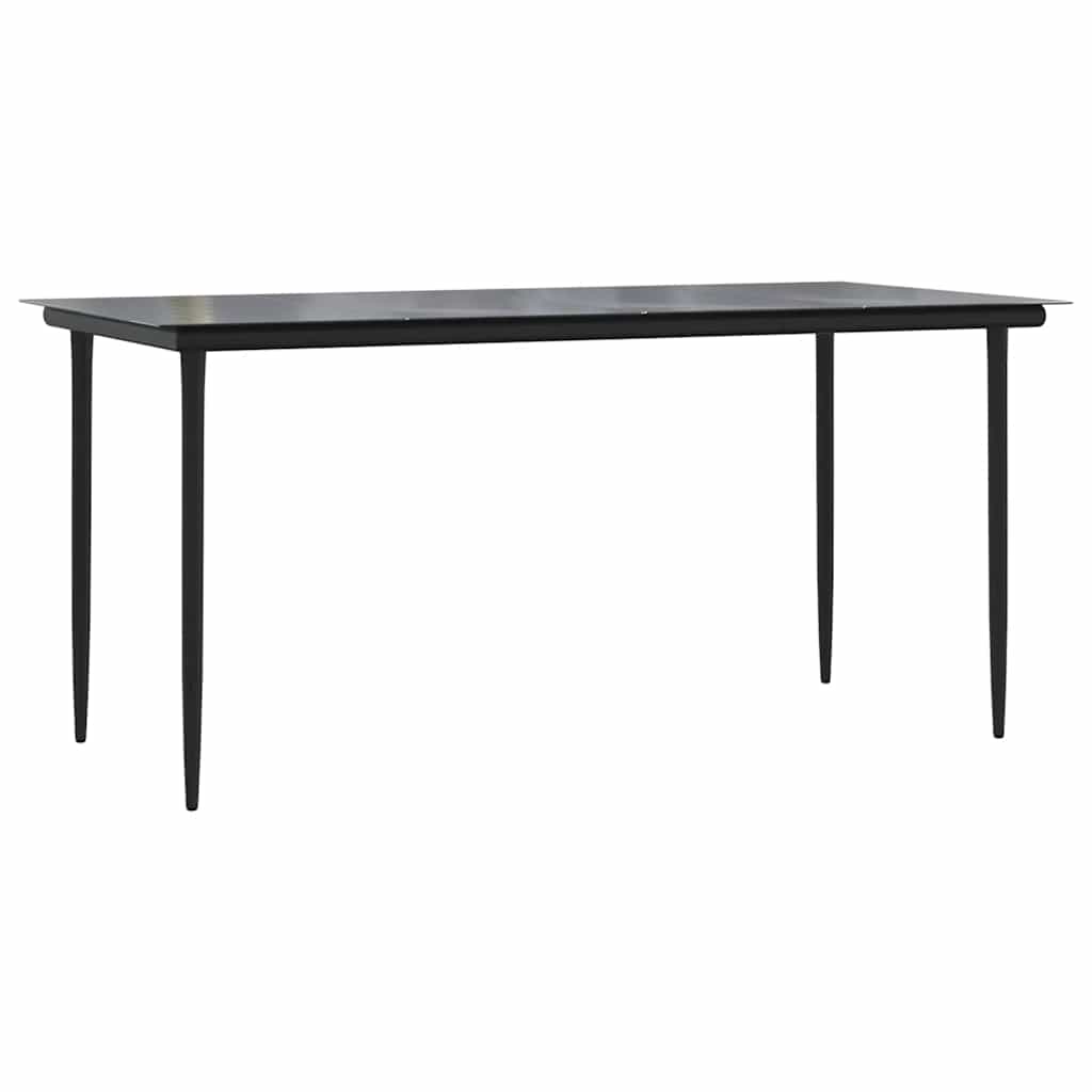 5-tlg. Garten-Essgruppe mit Kissen Grau Poly Rattan Glas