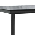 5-tlg. Garten-Essgruppe mit Kissen Grau Poly Rattan Glas