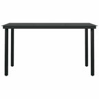 5-tlg. Garten-Essgruppe mit Kissen Braun Poly Rattan Glas