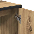 Badezimmermöbel-Set mit Regal mit Tür 2 pcs Braun Holzwerkstoff
