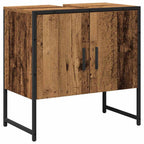 Badezimmermöbel-Set Wandmontiert 2 pcs Braun Holzwerkstoff