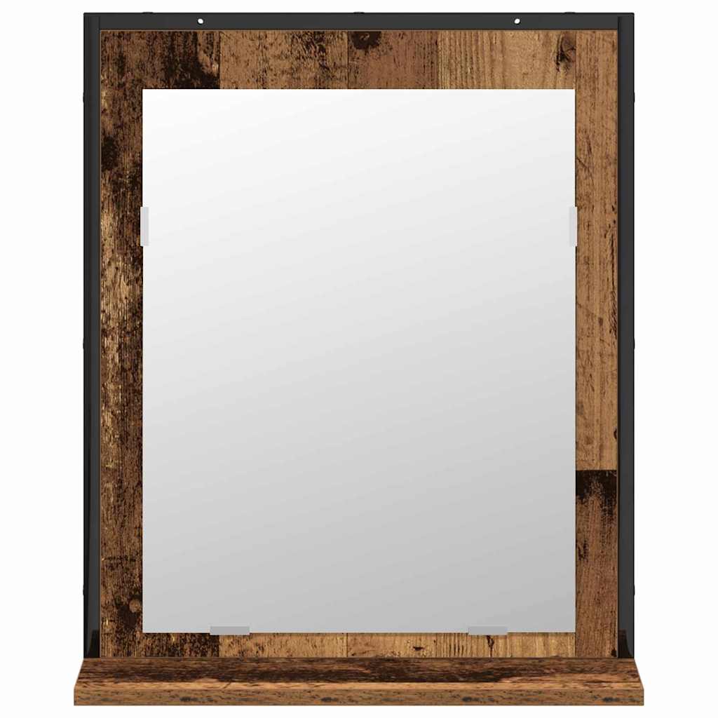 Badezimmermöbel-Set Wandmontiert 2 pcs Braun Holzwerkstoff
