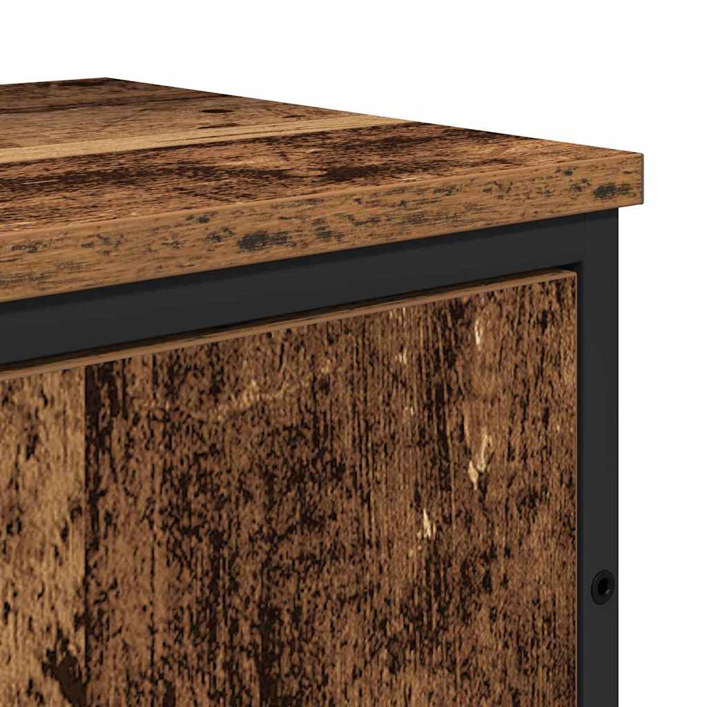 Badezimmermöbel-Set Wandmontiert 2 pcs Braun Holzwerkstoff
