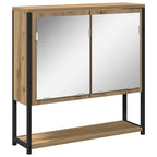 Badezimmermöbel-Set mit Regal 3 pcs Artisan-Eiche Holzwerkstoff