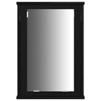 Badezimmermöbel-Set 3 pcs Schwarz Eichen-Optik Holzwerkstoff