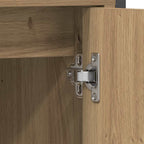 Badezimmermöbel-Set mit Regal mit Tür 3 pcs Braun Holzwerkstoff