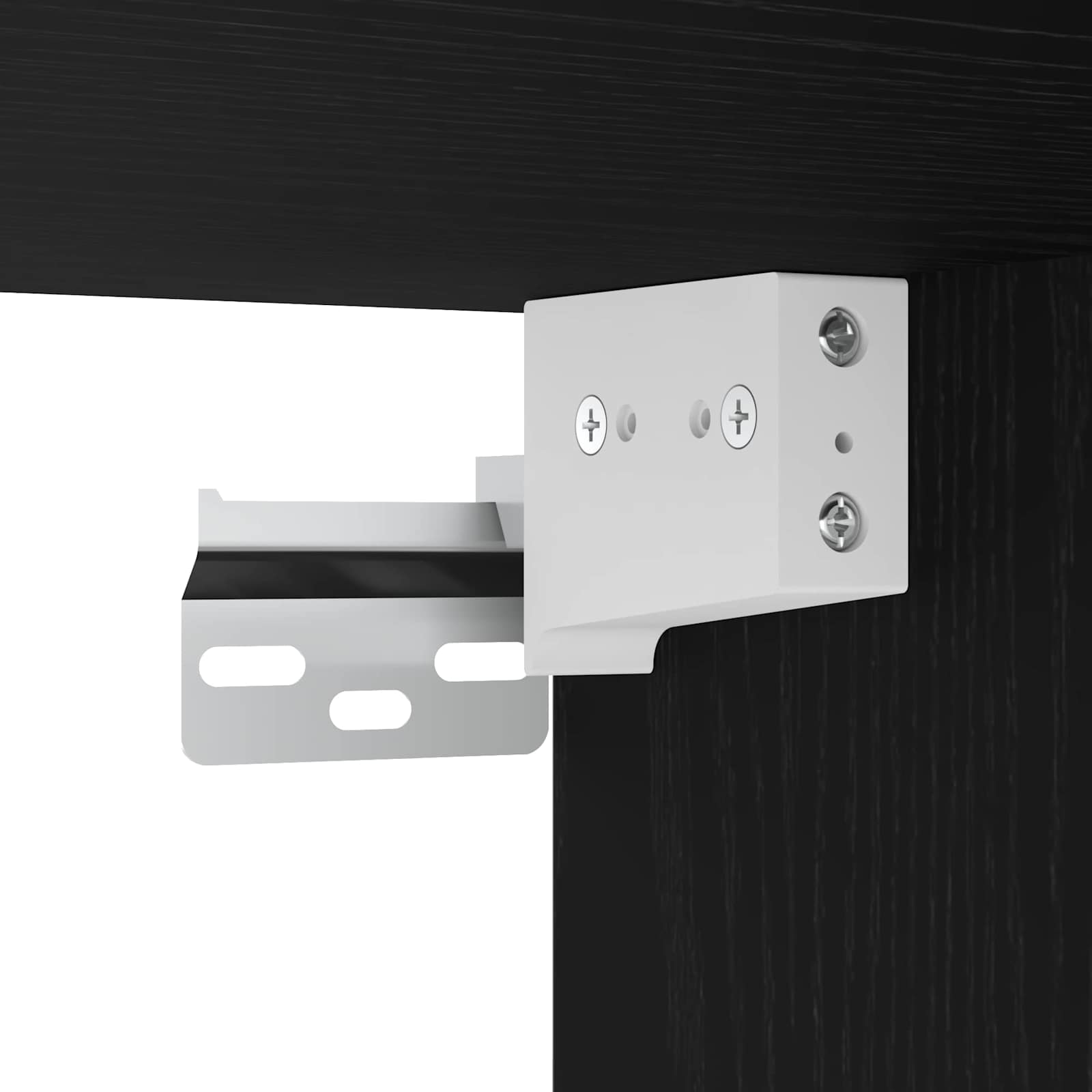 Badezimmermöbel-Set mit Regal 3 pcs Schwarz Holzwerkstoff