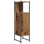 Badezimmermöbel-Set mit Regal mit Tür 4 pcs Braun Holzwerkstoff