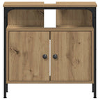 Badezimmermöbel Set mit Regal 4 pcs Artisan-Eiche Holzwerkstoff