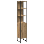 Badezimmermöbel Set mit Regal 4 pcs Artisan-Eiche Holzwerkstoff
