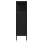 Badezimmermöbel-Set 4 pcs Schwarz Eichen-Optik Holzwerkstoff