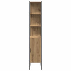 Badezimmermöbel-Set mit Regal mit Tür 4 pcs Braun Holzwerkstoff