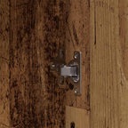 Badezimmermöbel-Set mit Regal mit Tür 4 pcs Braun Holzwerkstoff
