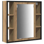 Badezimmermöbel-Set mit Regal 4 pcs Artisan-Eiche Holzwerkstoff