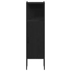 Badezimmermöbel-Set mit Regal 4 pcs Schwarz Holzwerkstoff