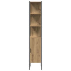 Badezimmermöbel-Set mit Regal mit Tür 4 pcs Braun Holzwerkstoff