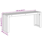 Bank Öl-Natur 110 x 30 x 45 cm Massivholz Teak