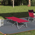 Klapp Schlafbett fürs Camping Rot 194 x 62,5 x 42,5 cm
