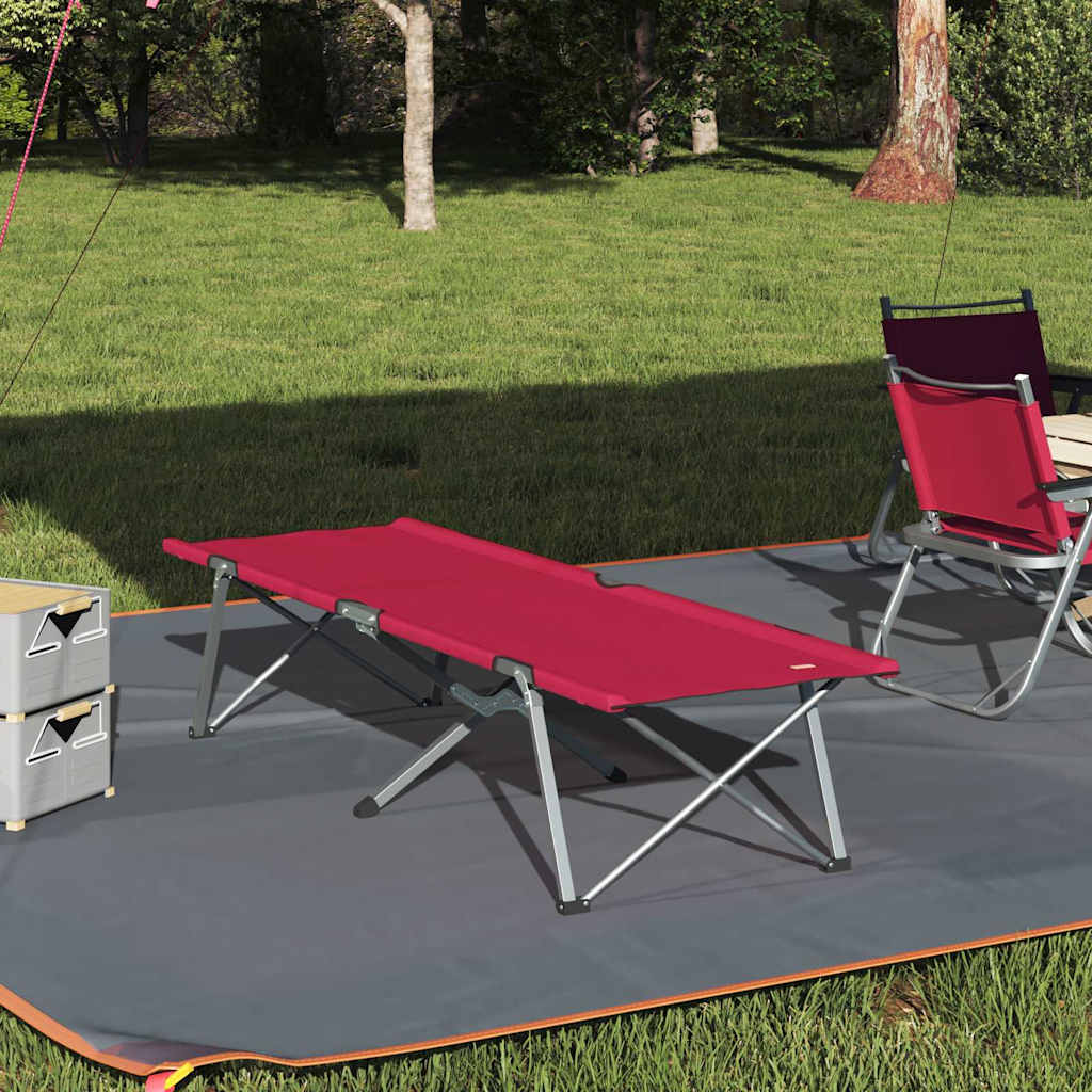 Klapp Schlafbett fürs Camping Rot 194 x 62,5 x 42,5 cm