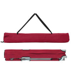 Klapp Schlafbett fürs Camping Rot 194 x 62,5 x 42,5 cm