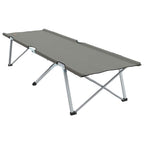 Klapp Schlafbett fürs Camping Grau 194 x 62,5 x 42,5 cm