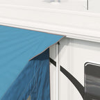 Caravan-Zelt für 5 Personen mit Dach Blau 410 x 275 x 245 cm