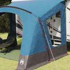 Caravan-Zelt für 5 Personen mit Dach Blau 410 x 275 x 245 cm