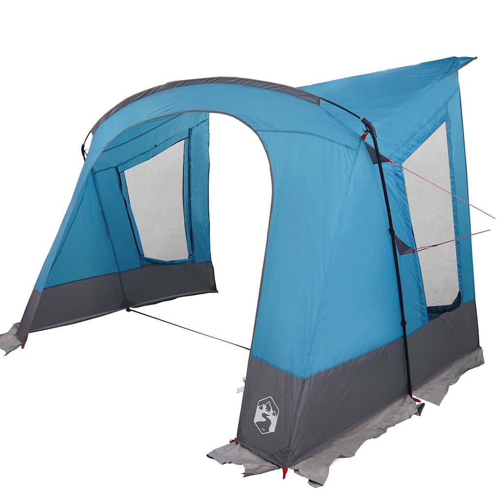 Caravan-Zelt für 5 Personen mit Dach Blau 410 x 275 x 245 cm