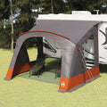 Caravan-Zelt für 5 Personen Grau und Orange 410 x 275 x 245 cm