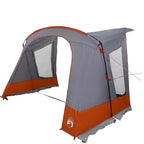 Caravan-Zelt für 5 Personen Grau und Orange 410 x 275 x 245 cm