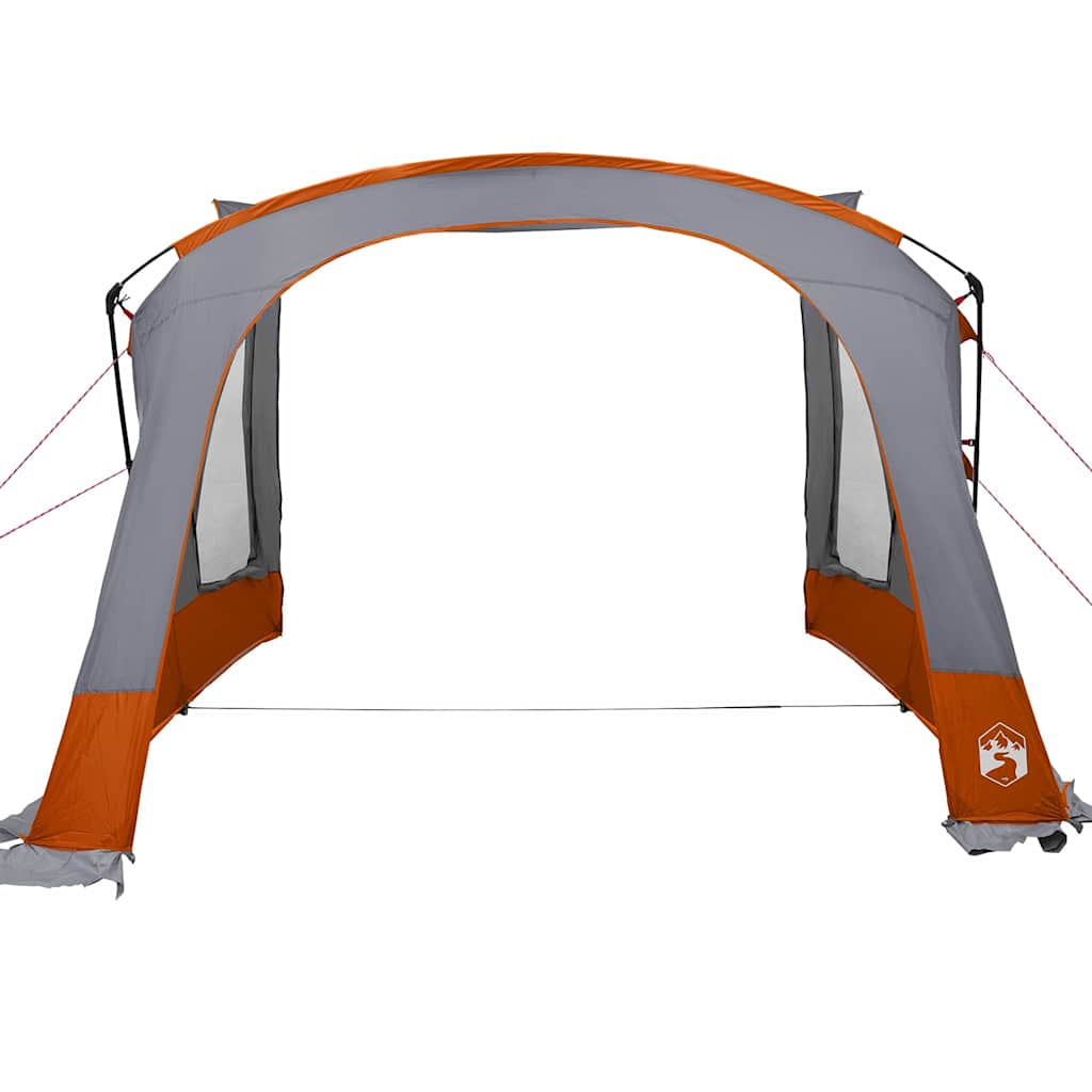 Caravan-Zelt für 5 Personen Grau und Orange 410 x 275 x 245 cm