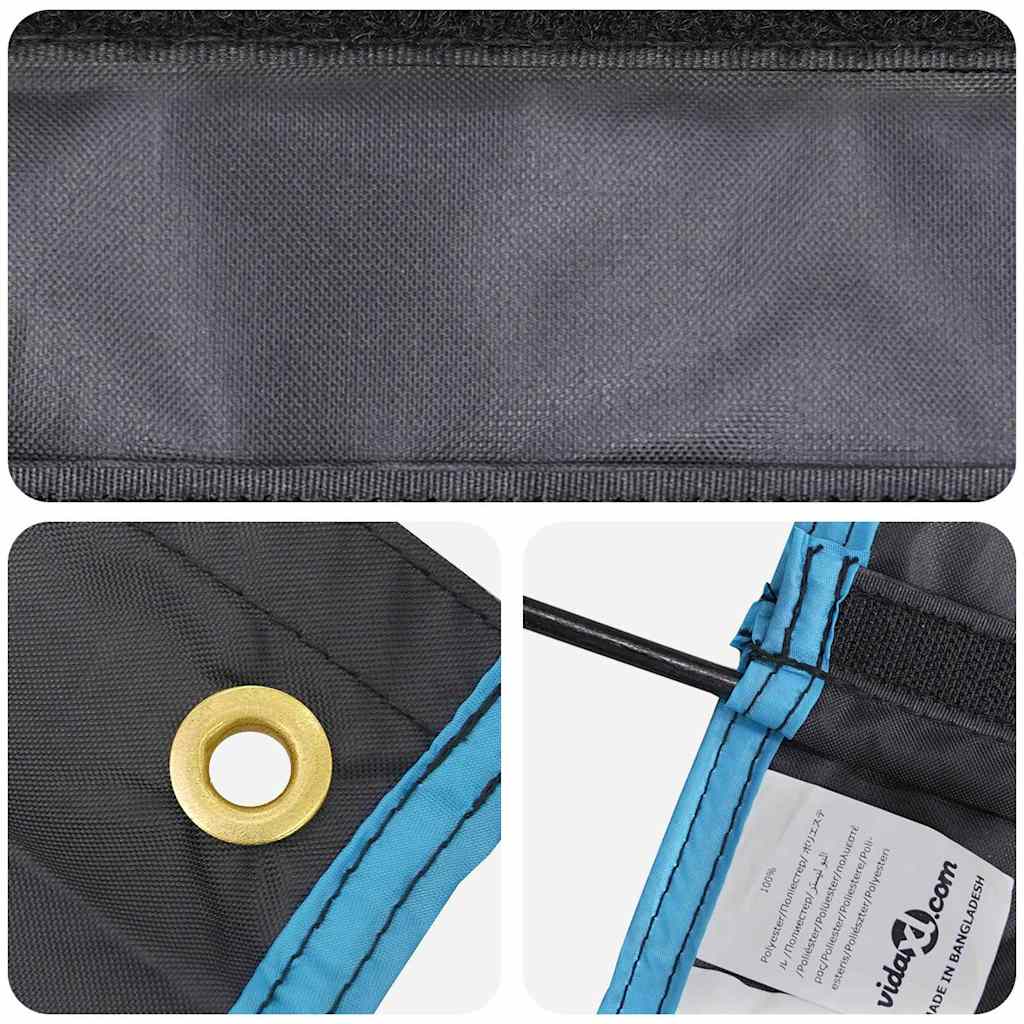 Hängender Zeltorganizer mit 10 Taschen mit Speicher Schwarz