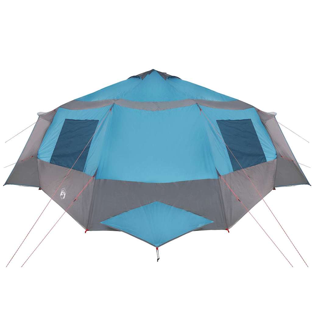 Kabine Zelt 12-Personen Blau und Grau 405 x 405 x 273 cm