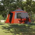Kabine Zelt 12-Personen Grau und Orange 405 x 405 x 273 cm