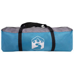 Tunnelzelt 4-Personen mit Dach Blau und Grau 778 x 356 x 210 cm