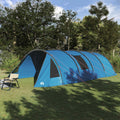 Tunnelzelt für 6 Personen Blau und Grau 890 x 470 x 220 cm