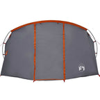 Tunnelzelt 4-Personen Grau und Orange 318 x 275 x 140 cm