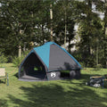 Teepee Zelt für 6 Personen Blau und Grau 431 x 366 x 185 cm