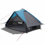 Teepee Zelt für 6 Personen Blau und Grau 431 x 366 x 185 cm