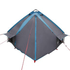 Teepee Zelt für 6 Personen Blau und Grau 431 x 366 x 185 cm