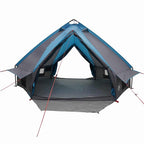 Teepee Zelt für 6 Personen Blau und Grau 431 x 366 x 185 cm