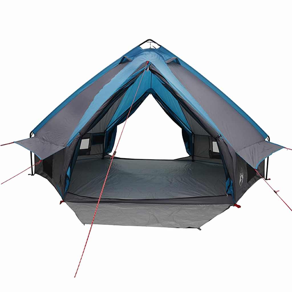 Teepee Zelt für 6 Personen Blau und Grau 431 x 366 x 185 cm